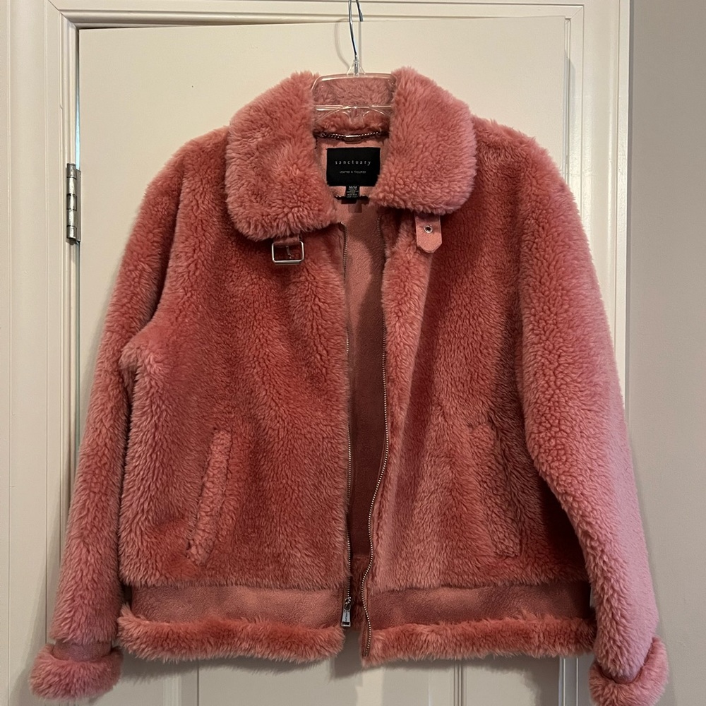 Sanctuary Pink Winter Coat! Never Worn.